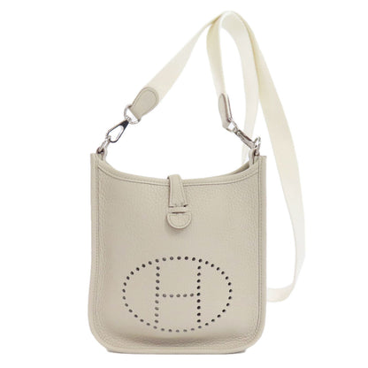 HERMES   Shoulder Bag Evelyne TPM Beton SilverHardware Taurillon Clemence Ladies