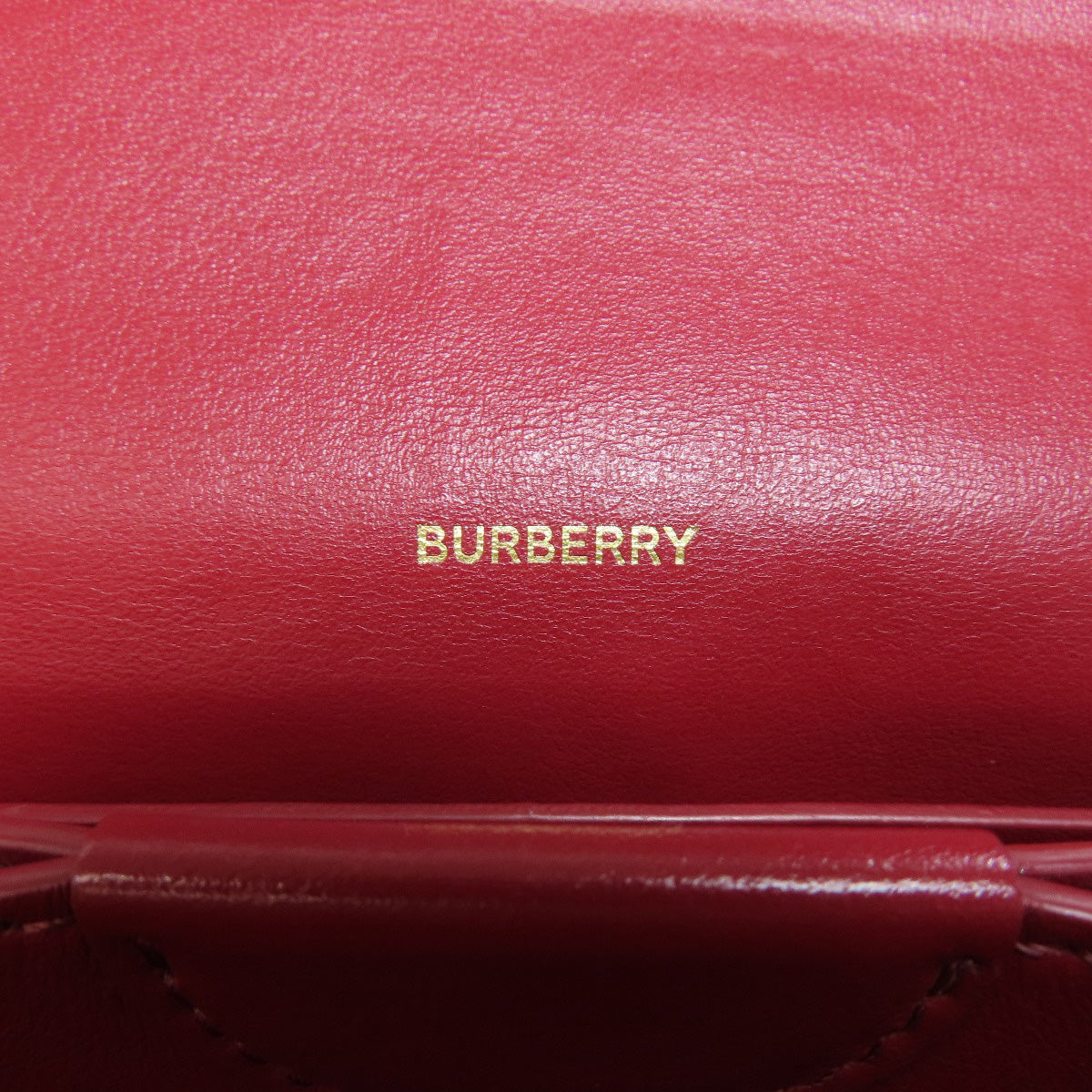 BURBERRY   Long wallet (with coin pocket) Shoulder wallet Leather Ladies