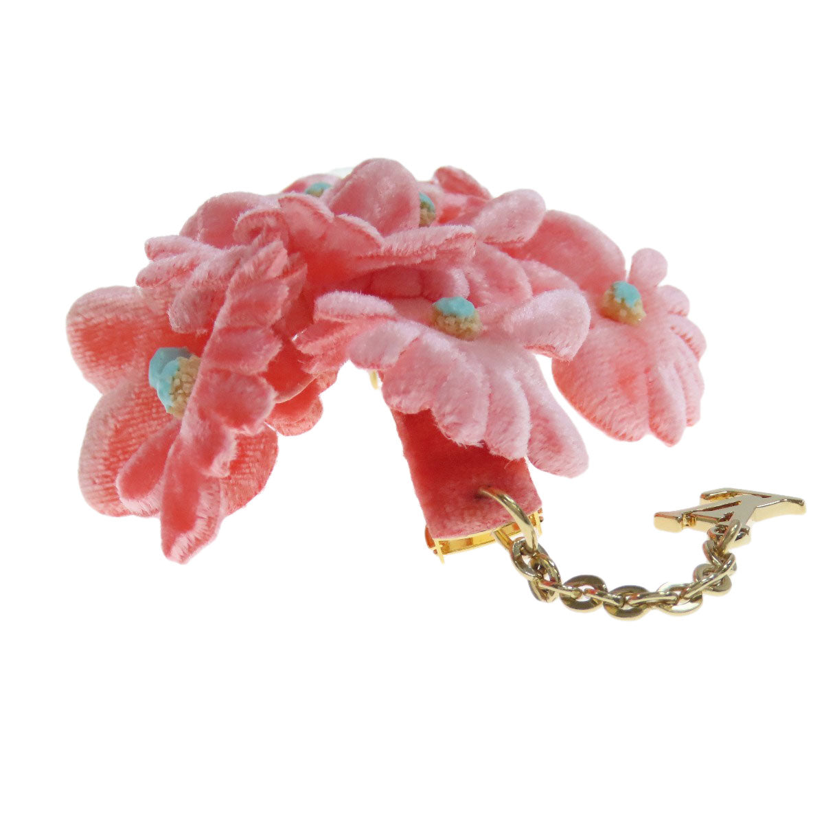 LOUIS VUITTON Flower motif Valletta Suede Ladies [Used]