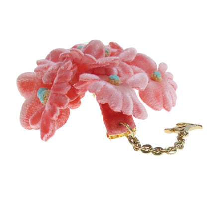 LOUIS VUITTON Flower motif Valletta Suede Ladies [Used]