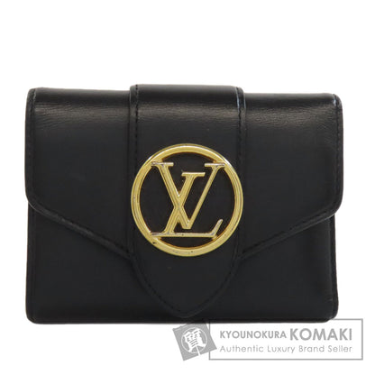LOUIS VUITTON M69176 Portefeiulle LV Pont Neuf Bifold Wallet with Coin Pocket Leather Ladies [Used]