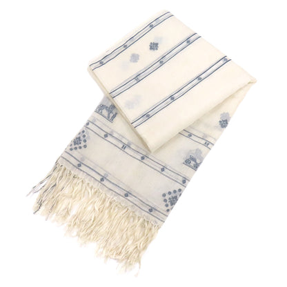 HERMES Carriage pattern Stall Silk CottonLadies [Used]