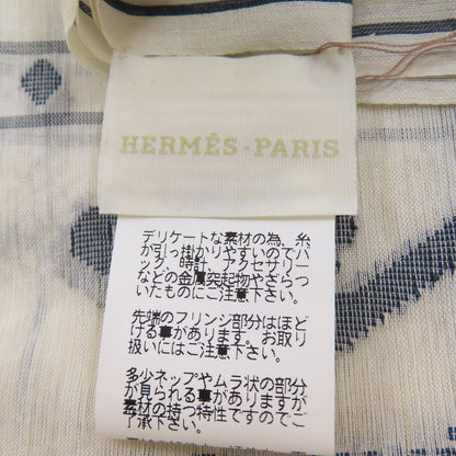 HERMES Carriage pattern Stall Silk CottonLadies [Used]