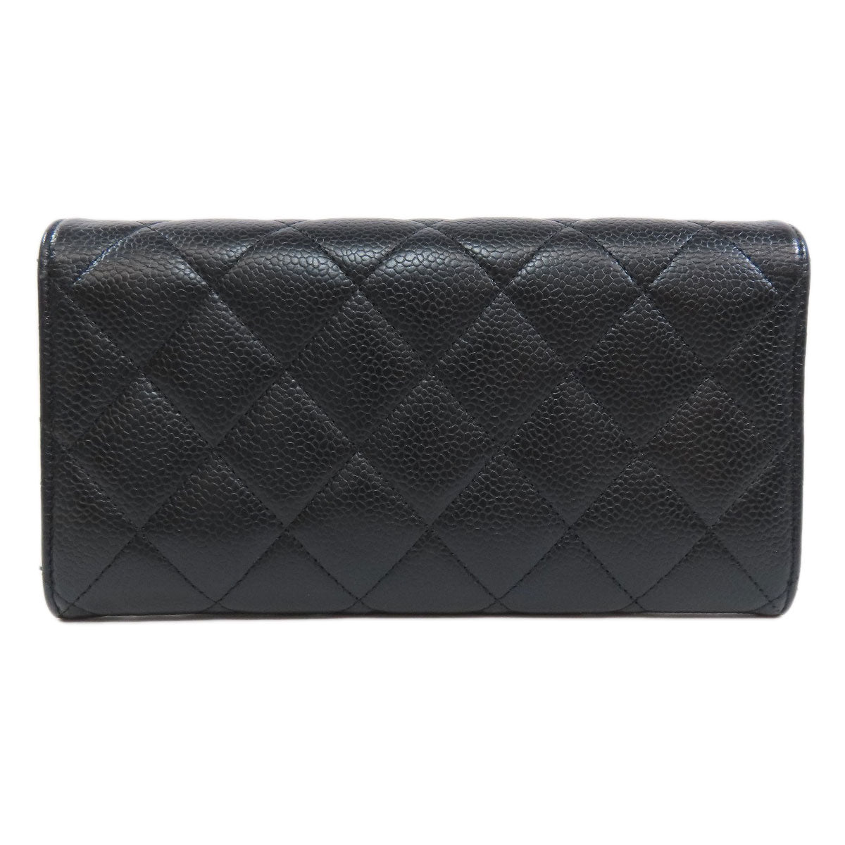 CHANEL   Long wallet (with coin pocket) Matelasse COCO Mark GoldHardware Caviar skin Ladies