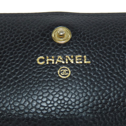 CHANEL   Long wallet (with coin pocket) Matelasse COCO Mark GoldHardware Caviar skin Ladies