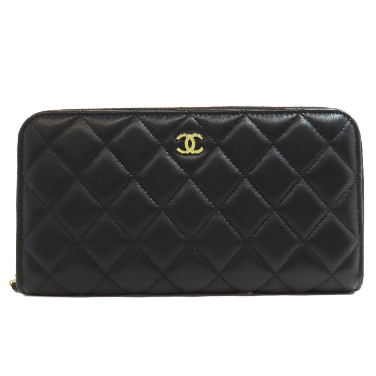 CHANEL   Long wallet (with coin pocket) Matelasse COCO Mark GoldHardware Lambskin Ladies