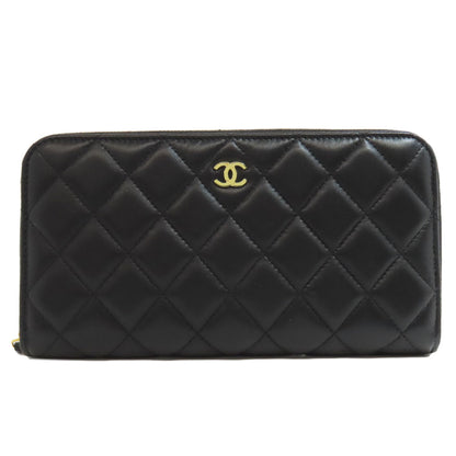 CHANEL   Long wallet (with coin pocket) Matelasse COCO Mark GoldHardware Lambskin Ladies