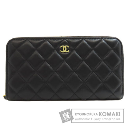 CHANEL   Long wallet (with coin pocket) Matelasse COCO Mark GoldHardware Lambskin Ladies