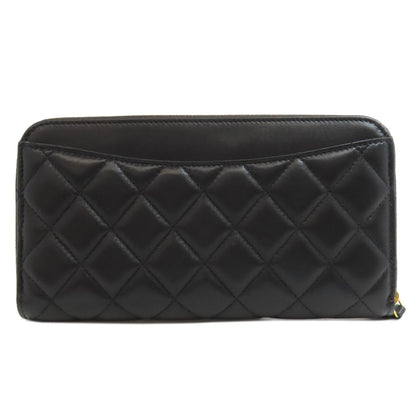 CHANEL   Long wallet (with coin pocket) Matelasse COCO Mark GoldHardware Lambskin Ladies