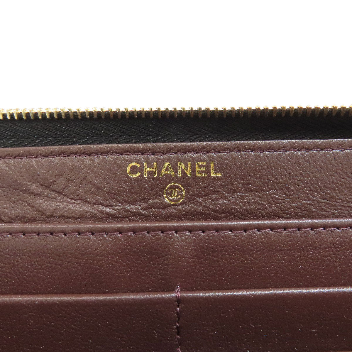 CHANEL   Long wallet (with coin pocket) Matelasse COCO Mark GoldHardware Lambskin Ladies