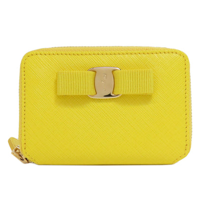 Salvatore Ferragamo Vara ribbon coin purse Leather Ladies [Used]