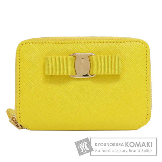 Salvatore Ferragamo Vara ribbon coin purse Leather Ladies [Used]