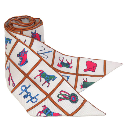 HERMES   Scarf Twilly Silk Ladies