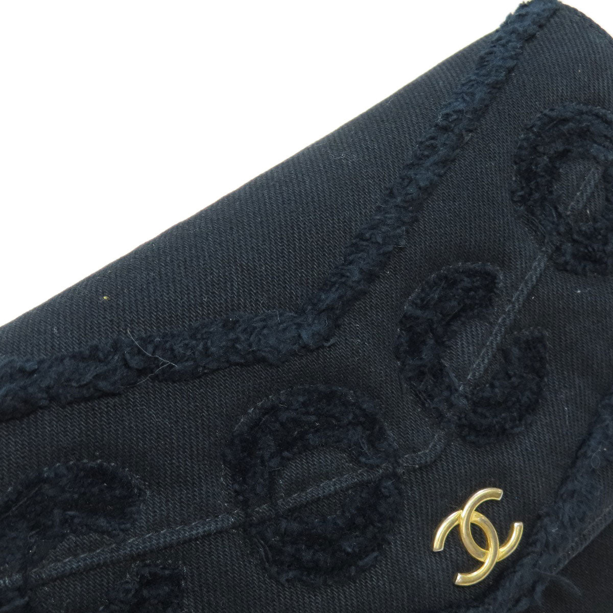 CHANEL   Long wallet (with coin pocket) Chain Wallet COCO Mark GoldHardware Canvas Ladies