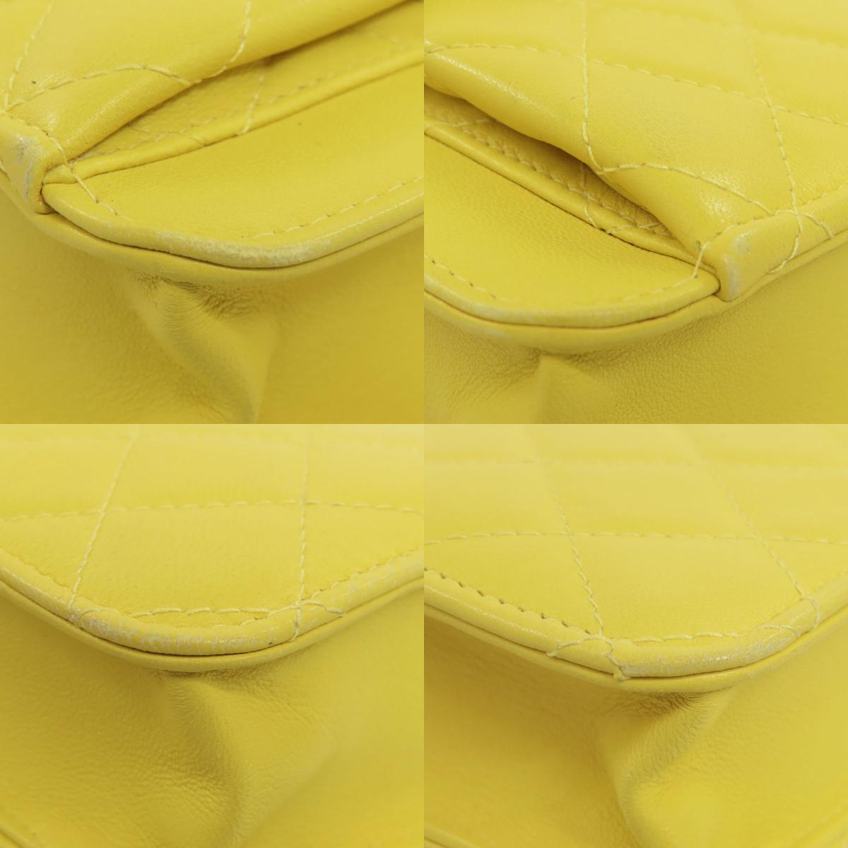 CHANEL ChainShoulder SilverHardware GoldHardware Shoulder Bag Lambskin Ladies [Used]