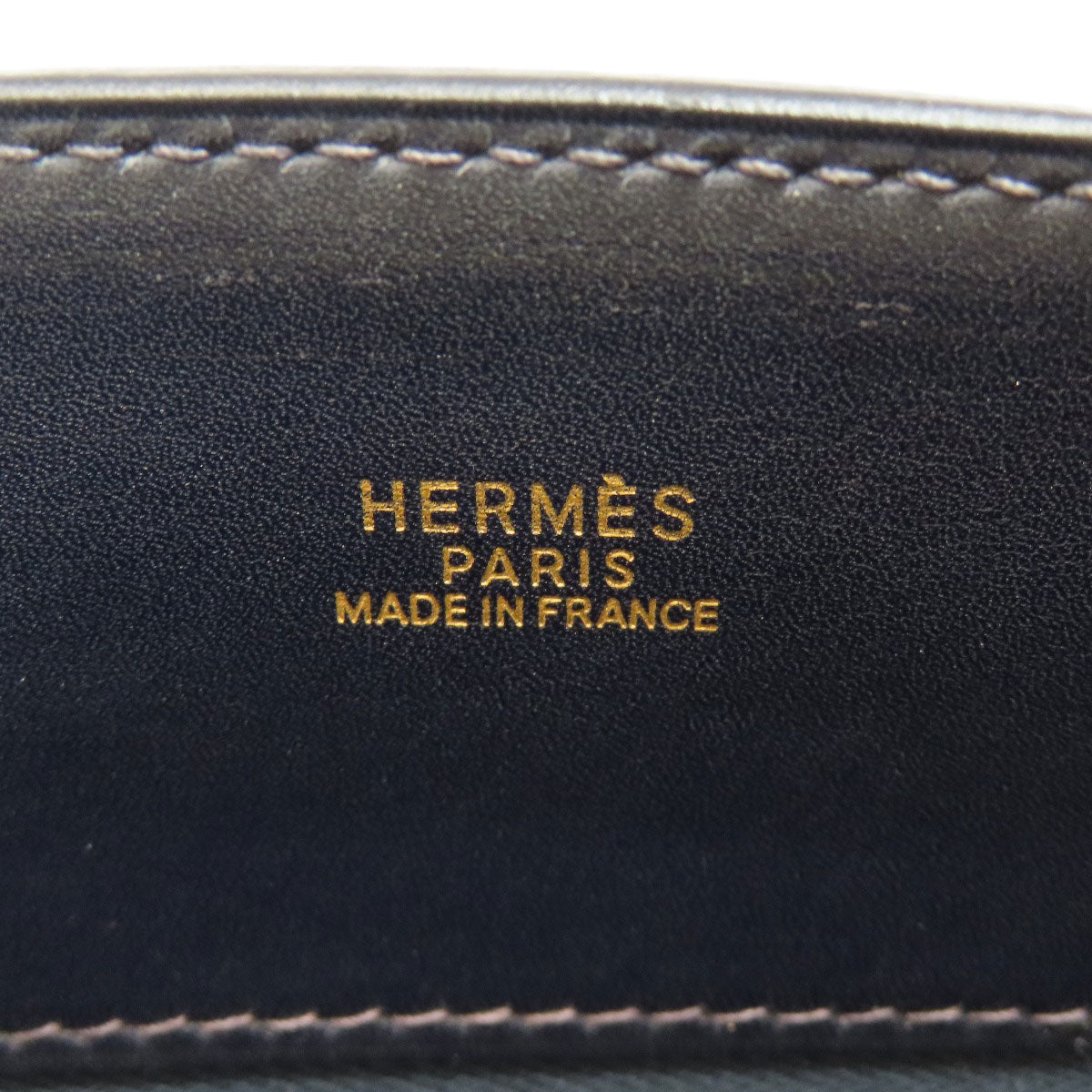 HERMES   Handbag White Bass PM GoldHardware Box calf Ladies