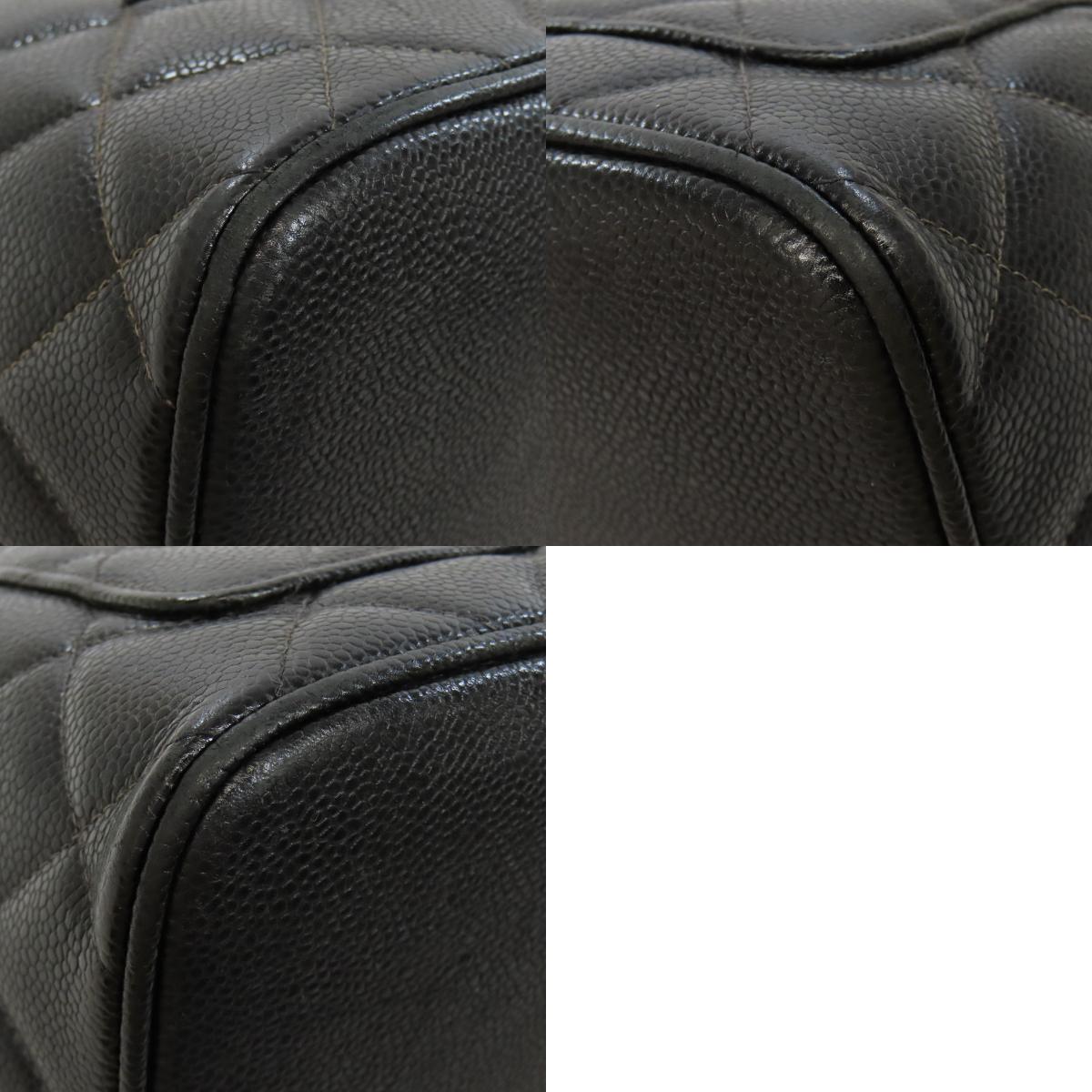 CHANEL Medallion GoldHardware Tote Bag Grained Calfskin Skin Ladies [Used]