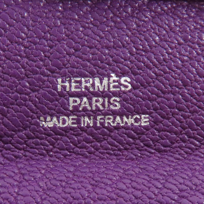 HERMES   coin purse Bastia SilverHardware Chevre Ladies