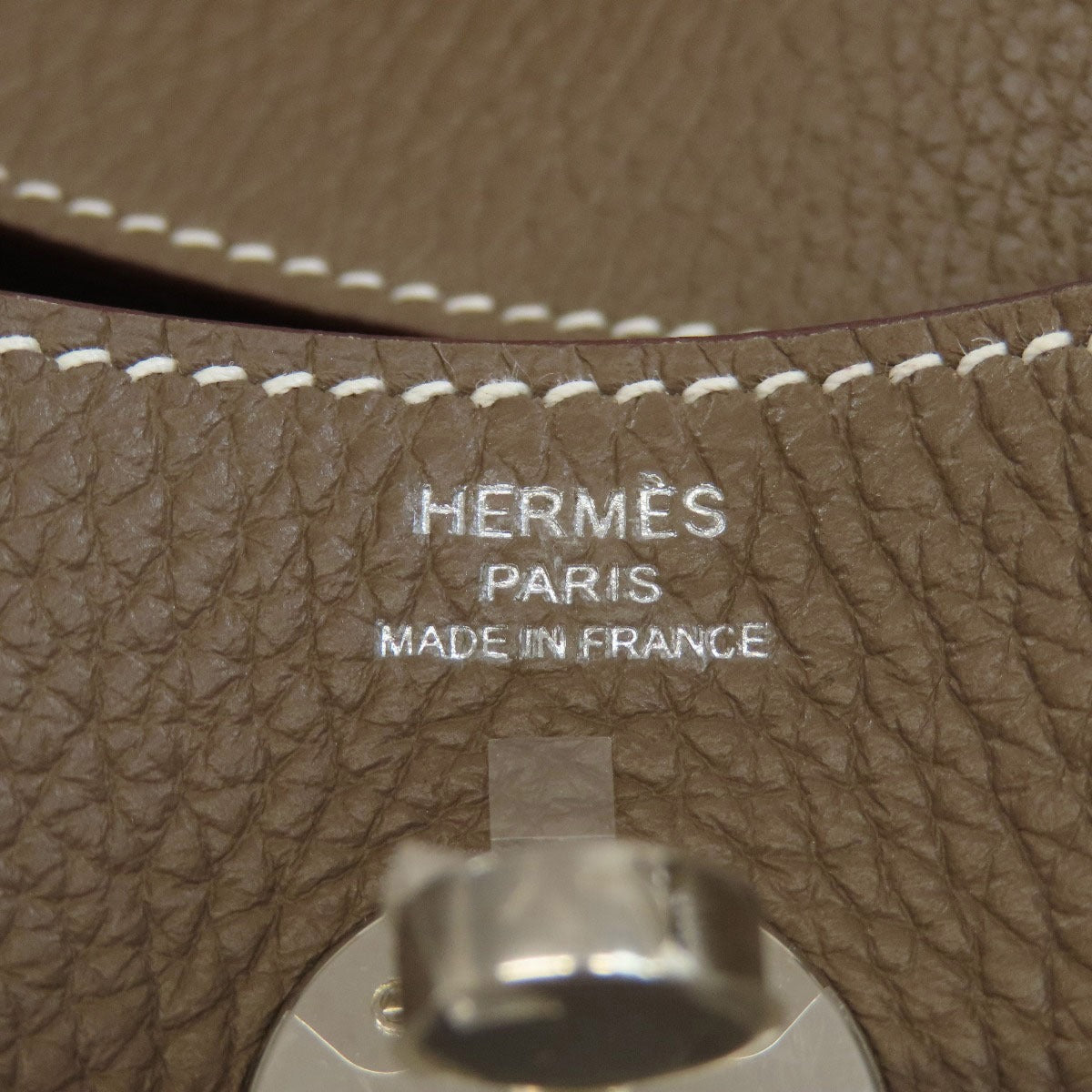 HERMES Lindy 26 SilverHardware Handbag Taurillon Clemence Ladies [Used]