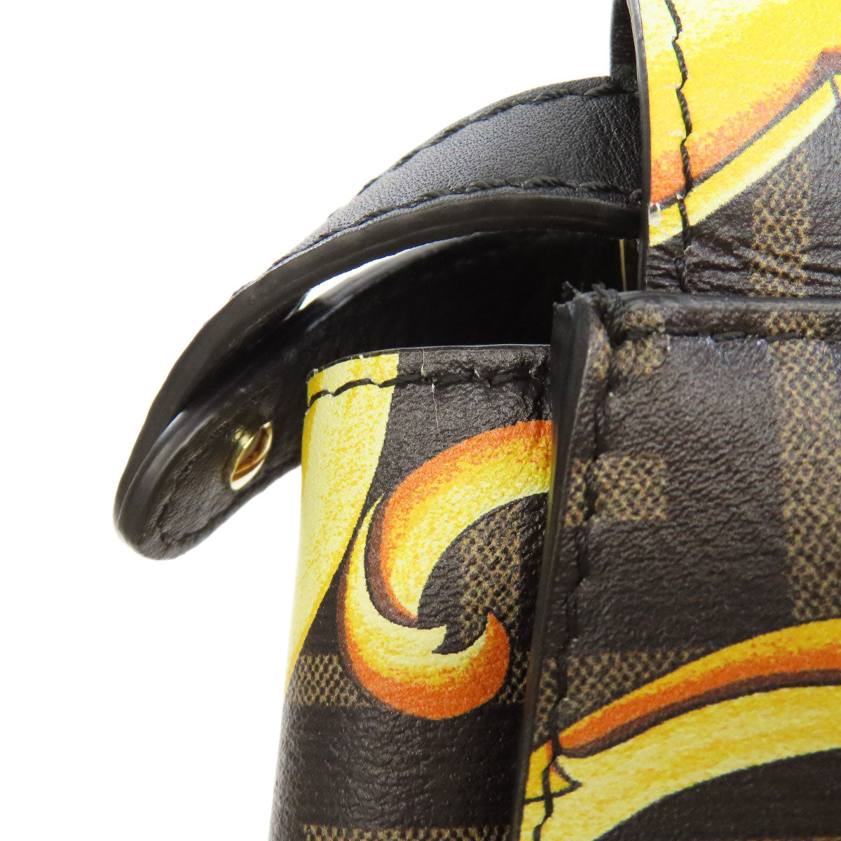 FENDI Fender Che Mini Peekaboo Handbag Calf Ladies [Used]