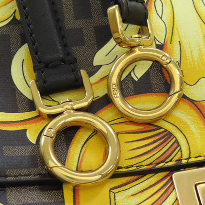 FENDI Fender Che Mini Peekaboo Handbag Calf Ladies [Used]