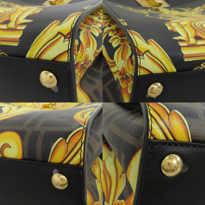 FENDI Fender Che Mini Peekaboo Handbag Calf Ladies [Used]