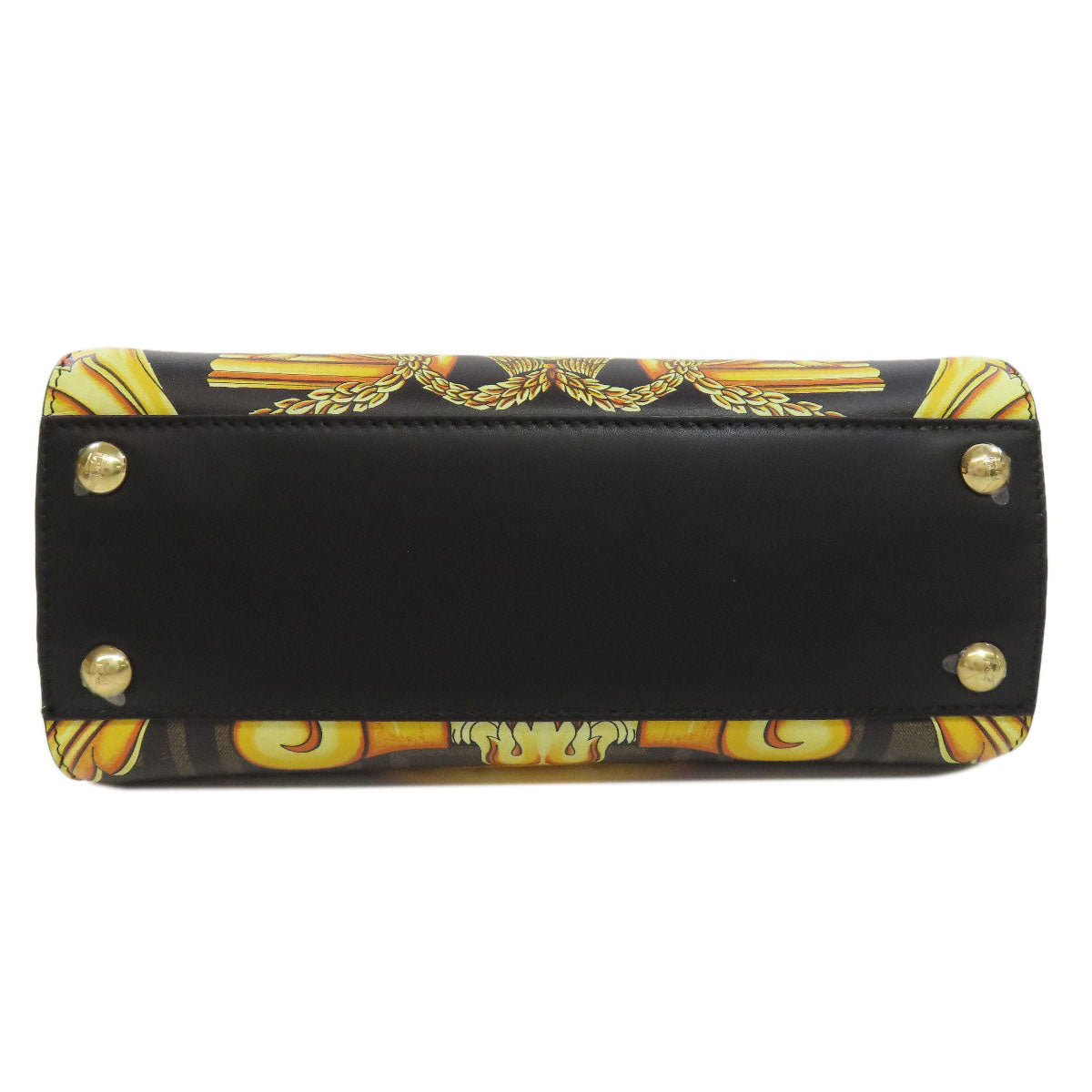 FENDI Fender Che Mini Peekaboo Handbag Calf Ladies [Used]