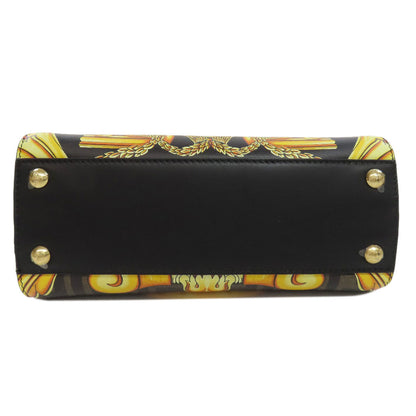 FENDI Fender Che Mini Peekaboo Handbag Calf Ladies [Used]