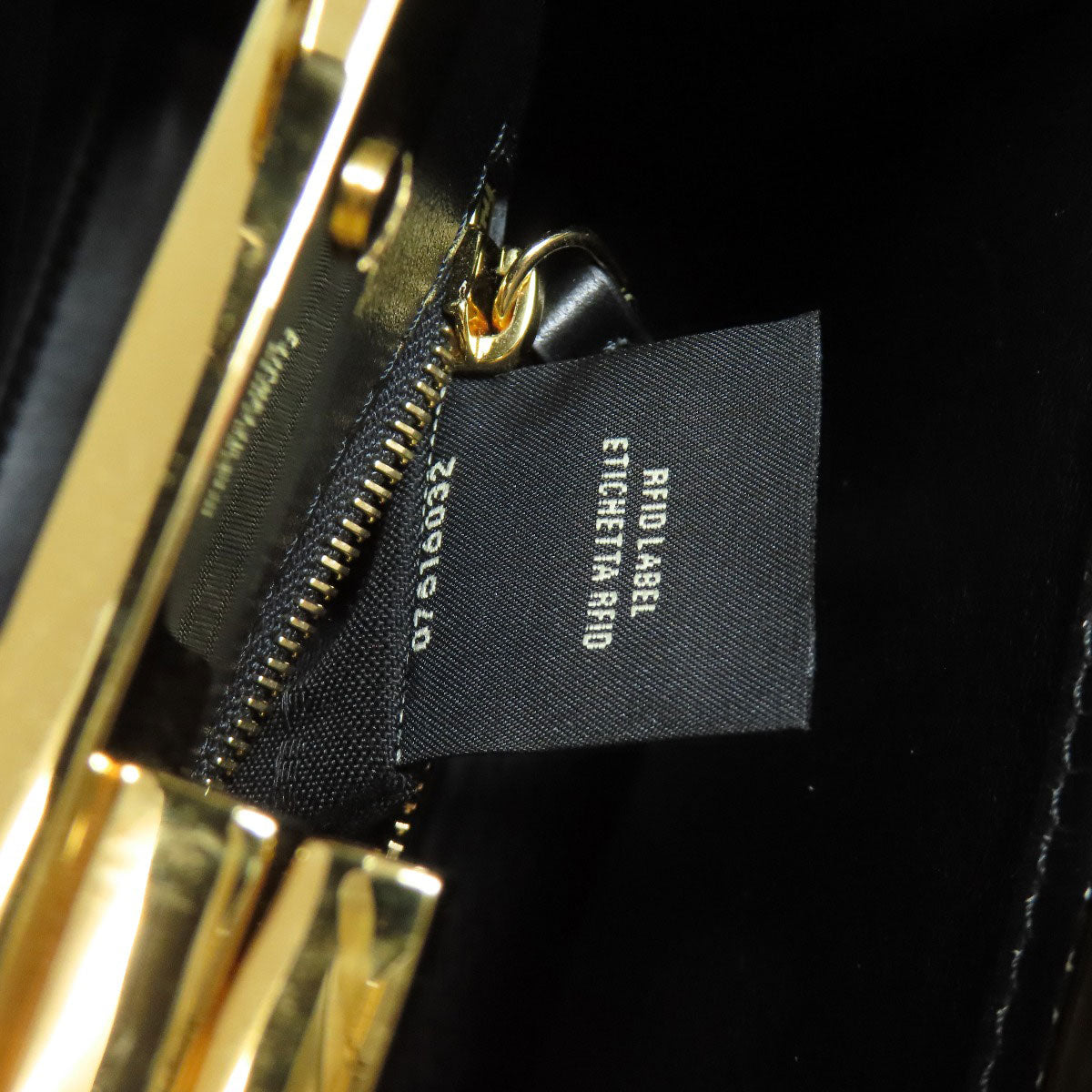 FENDI Fender Che Mini Peekaboo Handbag Calf Ladies [Used]