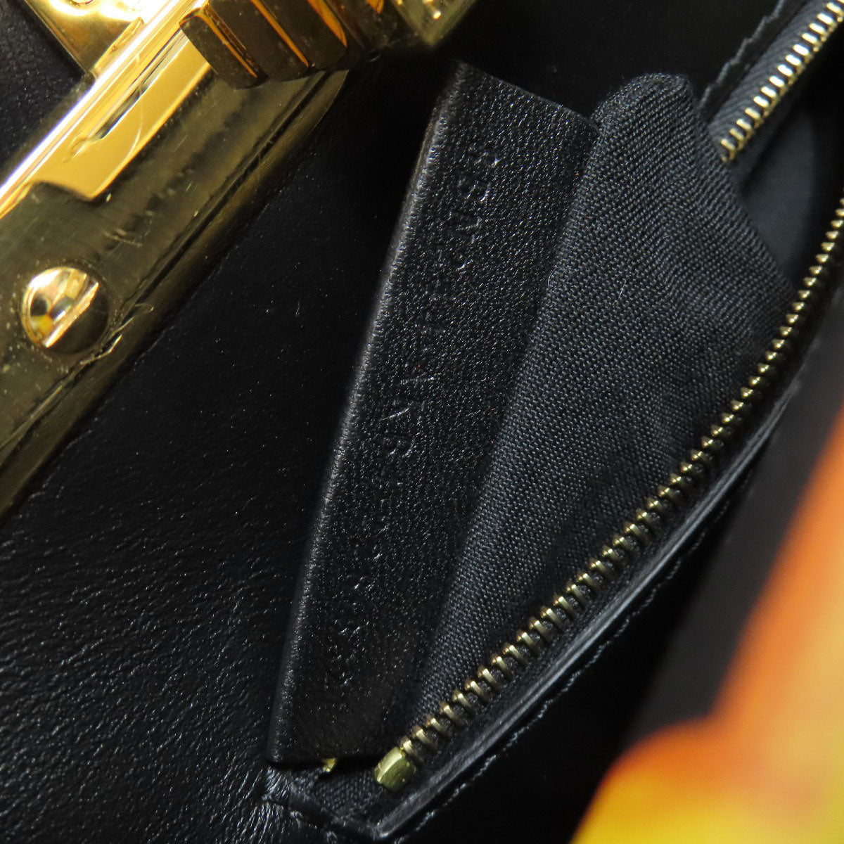 FENDI Fender Che Mini Peekaboo Handbag Calf Ladies [Used]