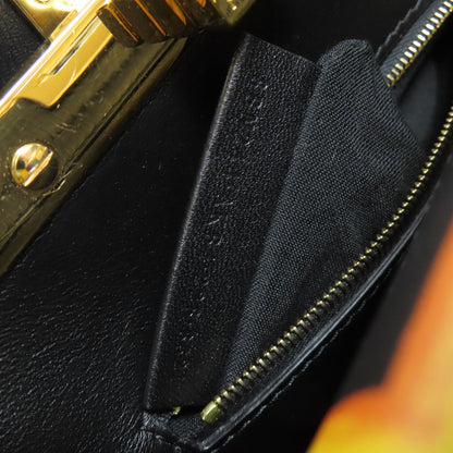 FENDI Fender Che Mini Peekaboo Handbag Calf Ladies [Used]