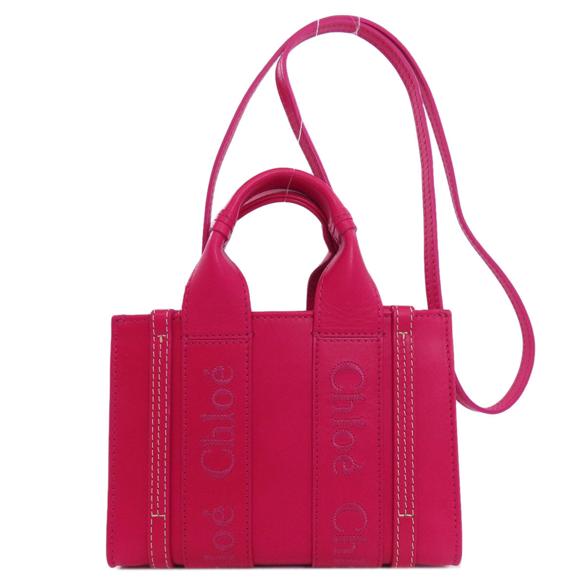 CHLOE Woody Mini 2WAY Handbag Leather Ladies [Used]