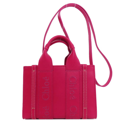 CHLOE Woody Mini 2WAY Handbag Leather Ladies [Used]
