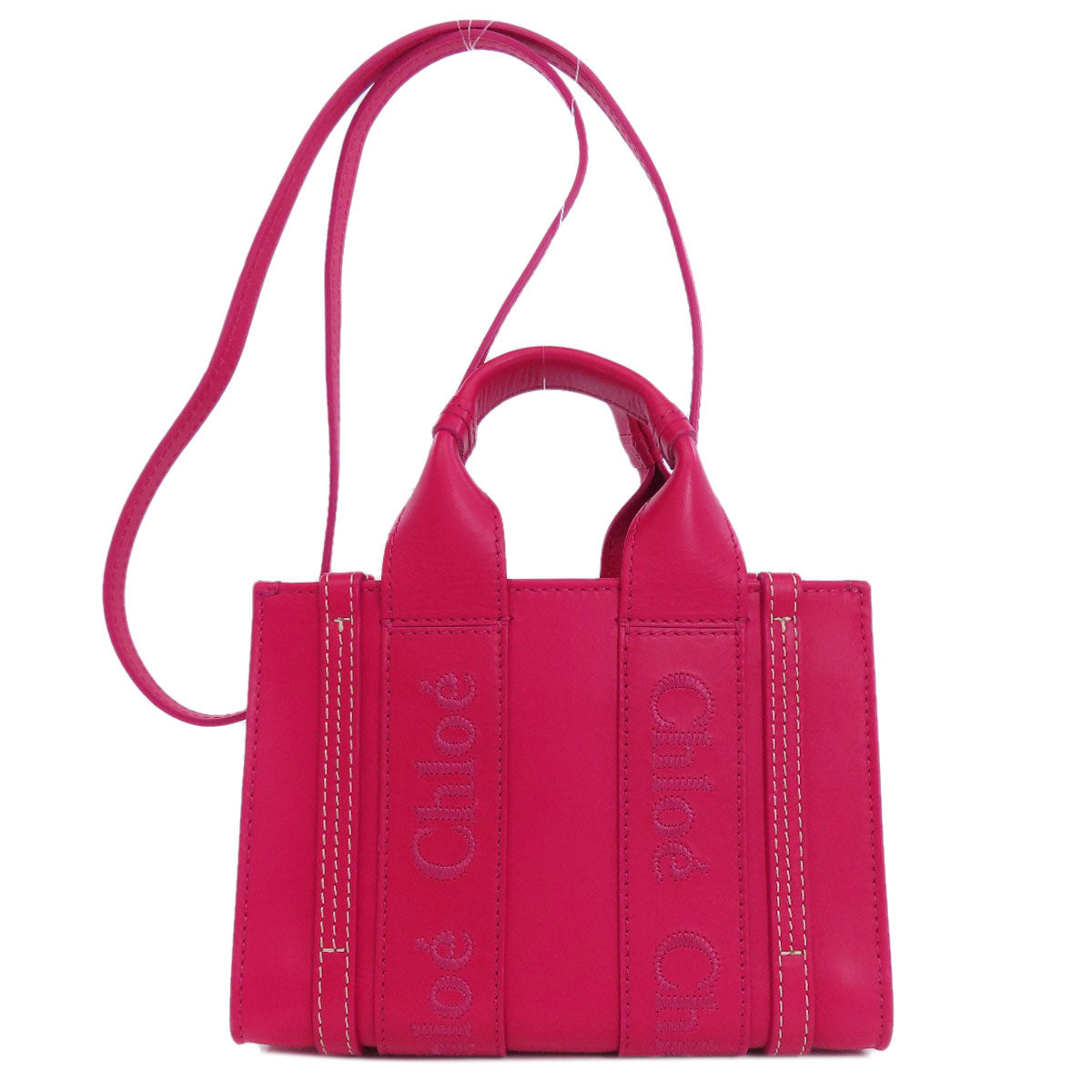CHLOE Woody Mini 2WAY Handbag Leather Ladies [Used]