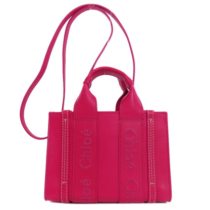 CHLOE Woody Mini 2WAY Handbag Leather Ladies [Used]