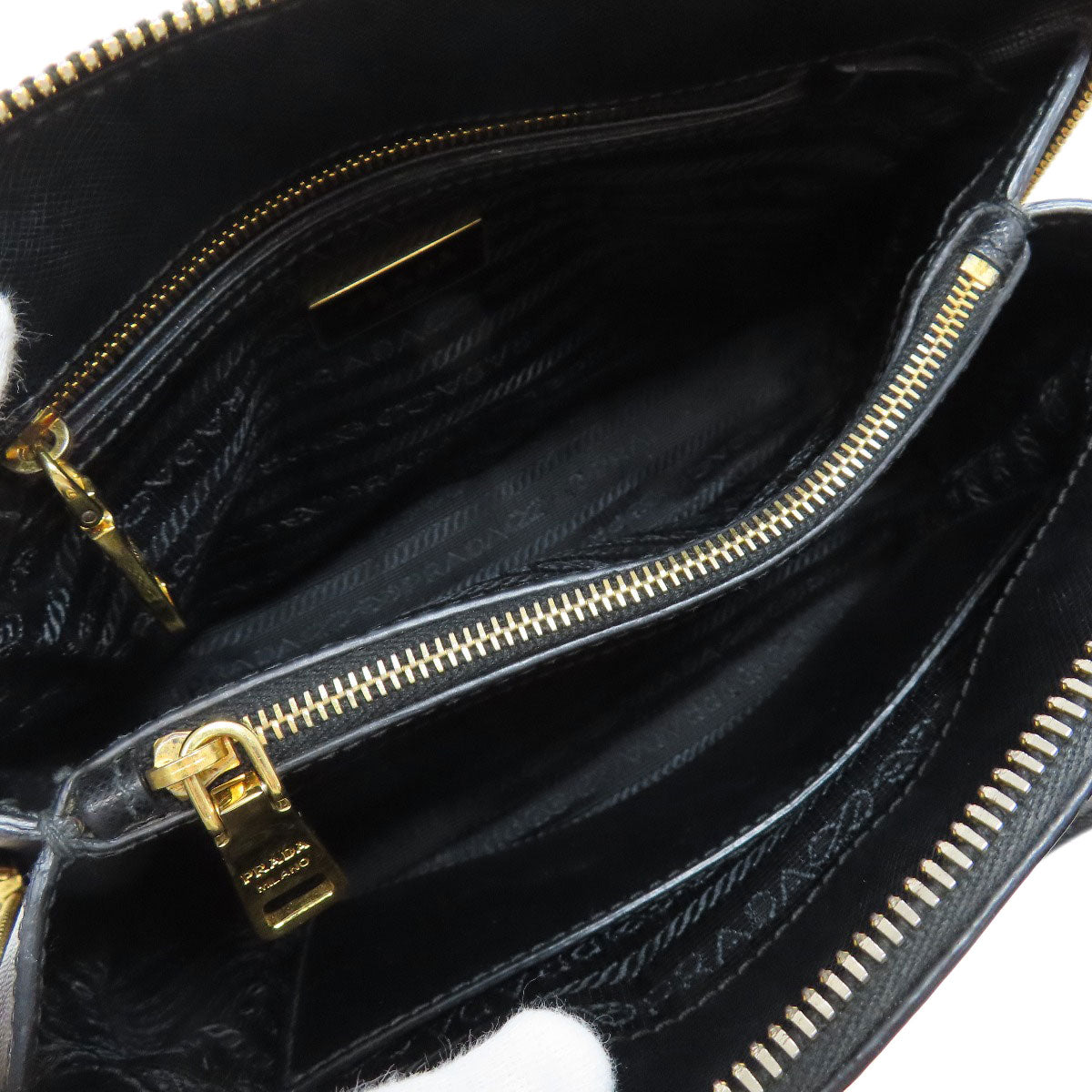 PRADA   Handbag Logo Hardware 2WAY Safiano Ladies