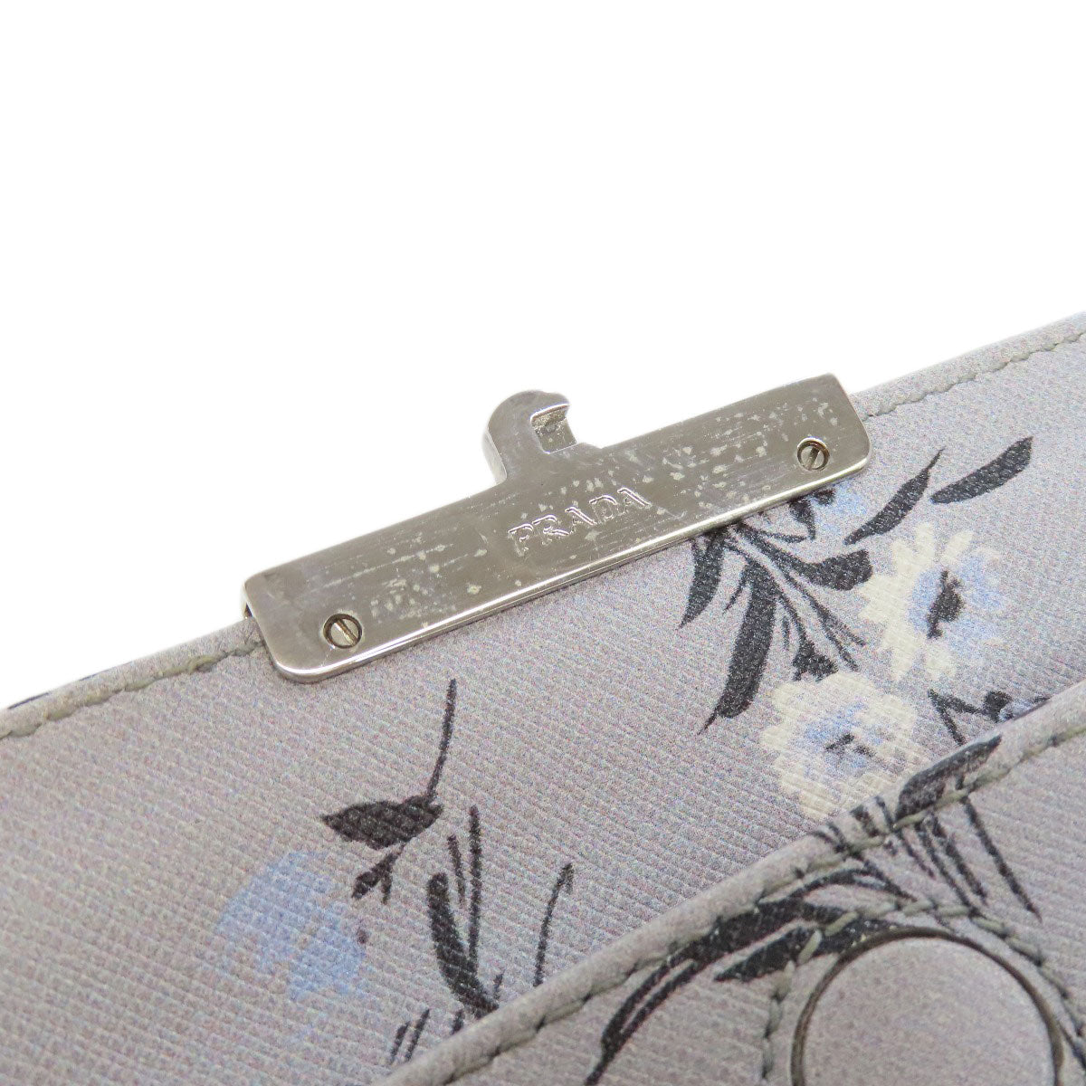 PRADA Flower motif Shoulder Bag PVC Ladies [Used]