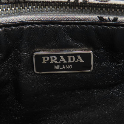 PRADA   Shoulder Bag Flower motif PVC Ladies