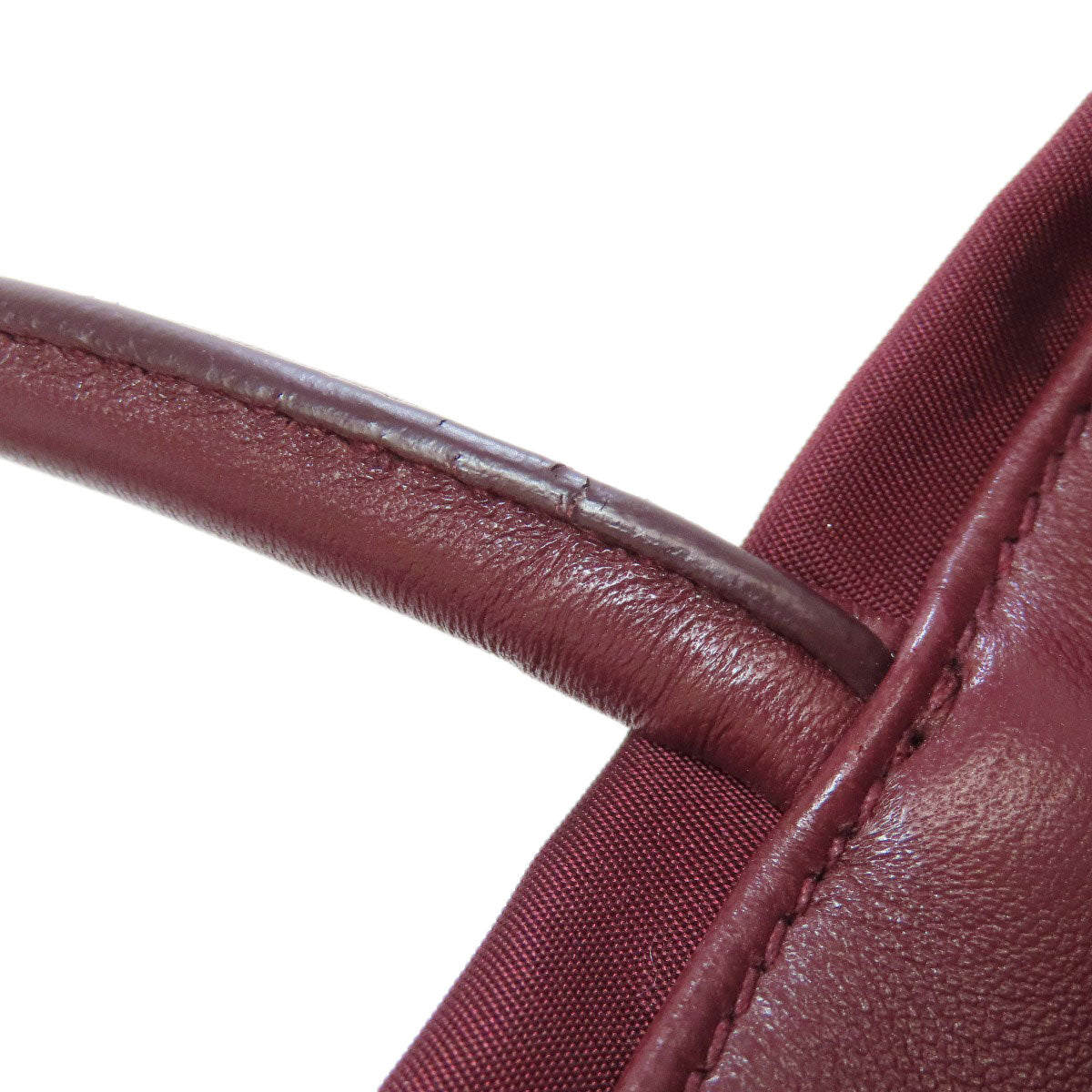 PRADA 1BG068 Ribbon motif 2WAY Handbag Nylon Ladies [Used]