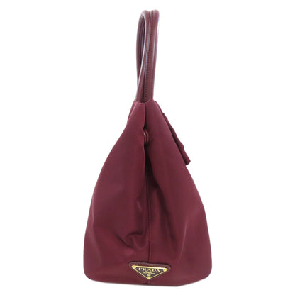 PRADA 1BG068 Ribbon motif 2WAY Handbag Nylon Ladies [Used]