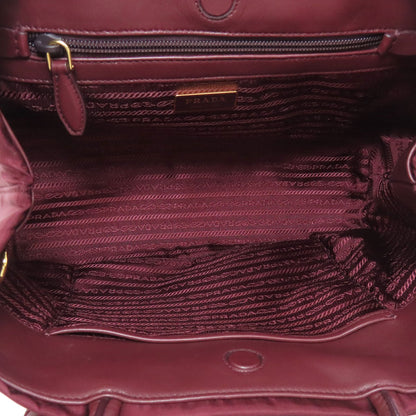 PRADA 1BG068 Ribbon motif 2WAY Handbag Nylon Ladies [Used]