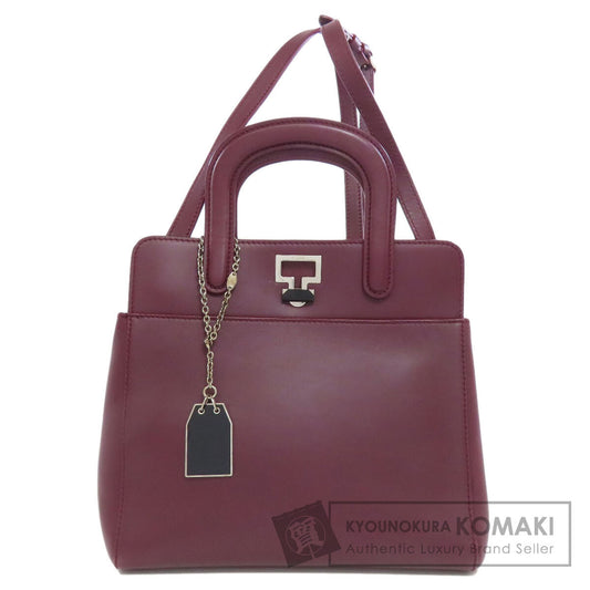 CARTIER 2WAY Handbag Leather Ladies [Used]