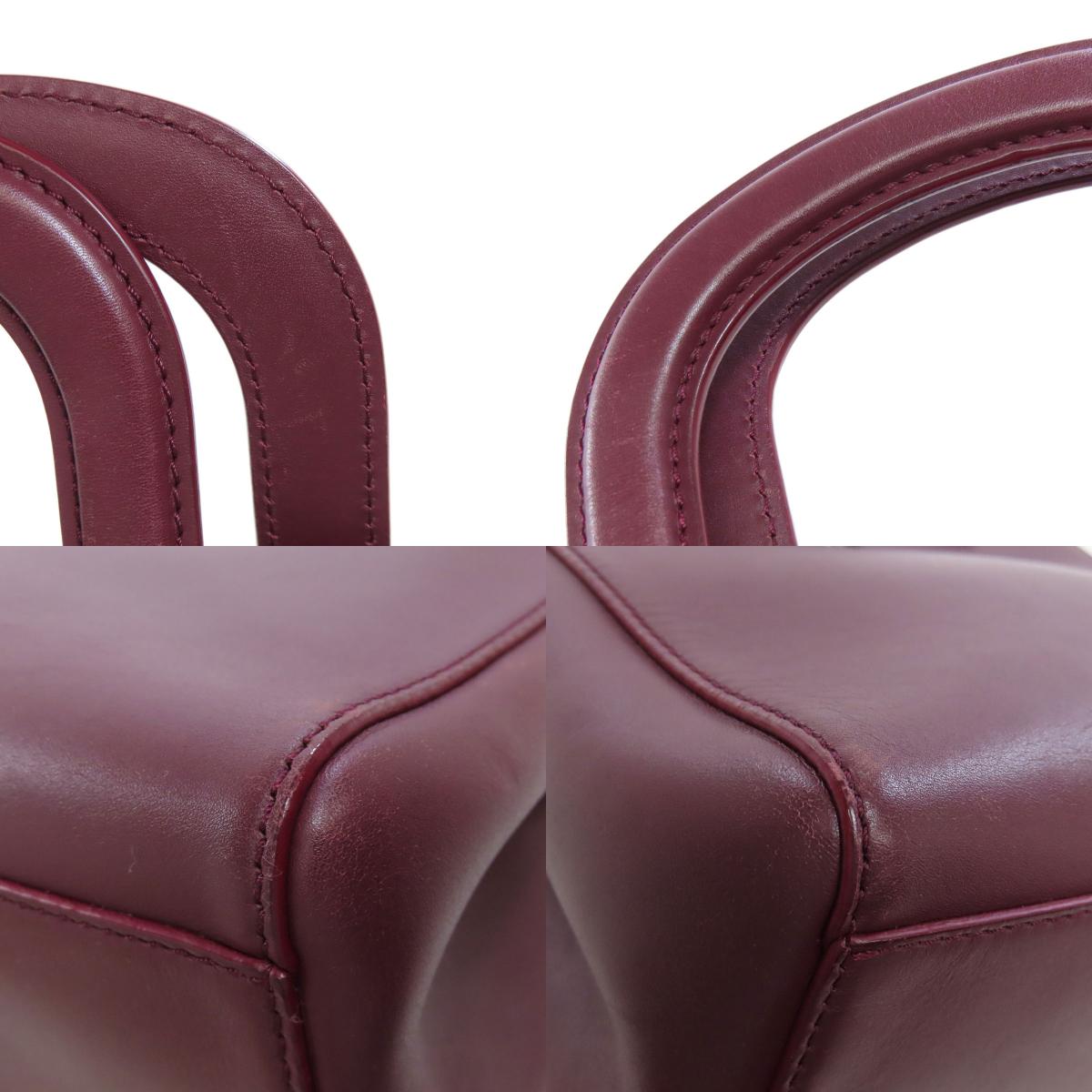 CARTIER 2WAY Handbag Leather Ladies [Used]