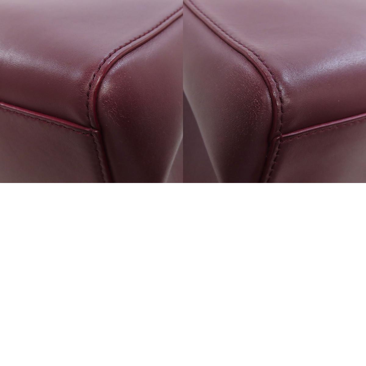 CARTIER 2WAY Handbag Leather Ladies [Used]