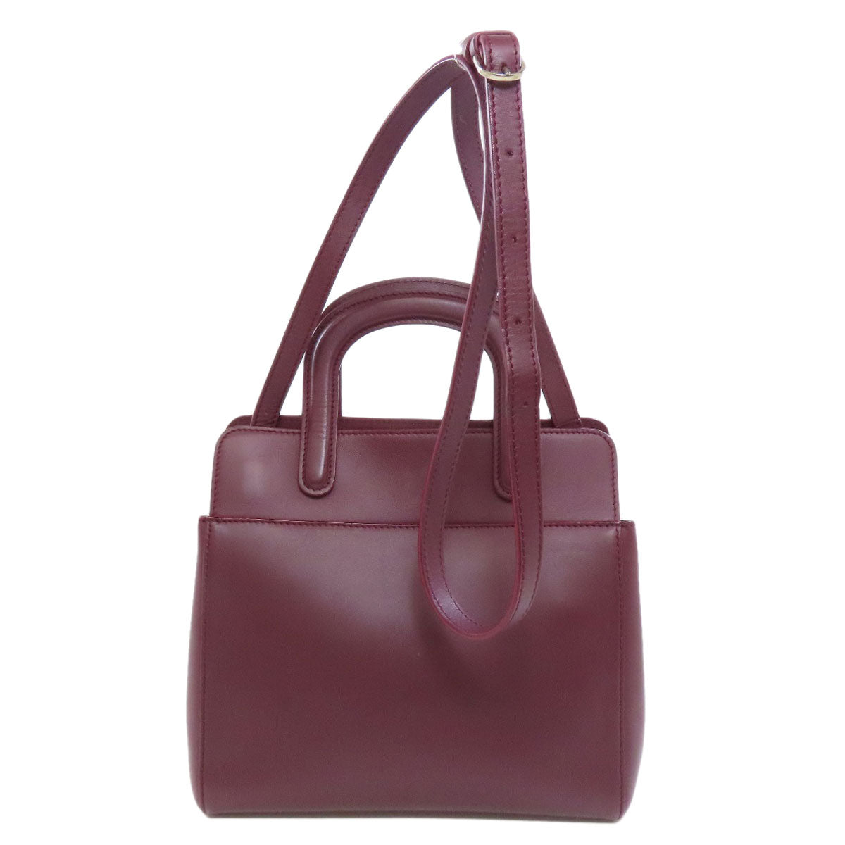 CARTIER 2WAY Handbag Leather Ladies [Used]