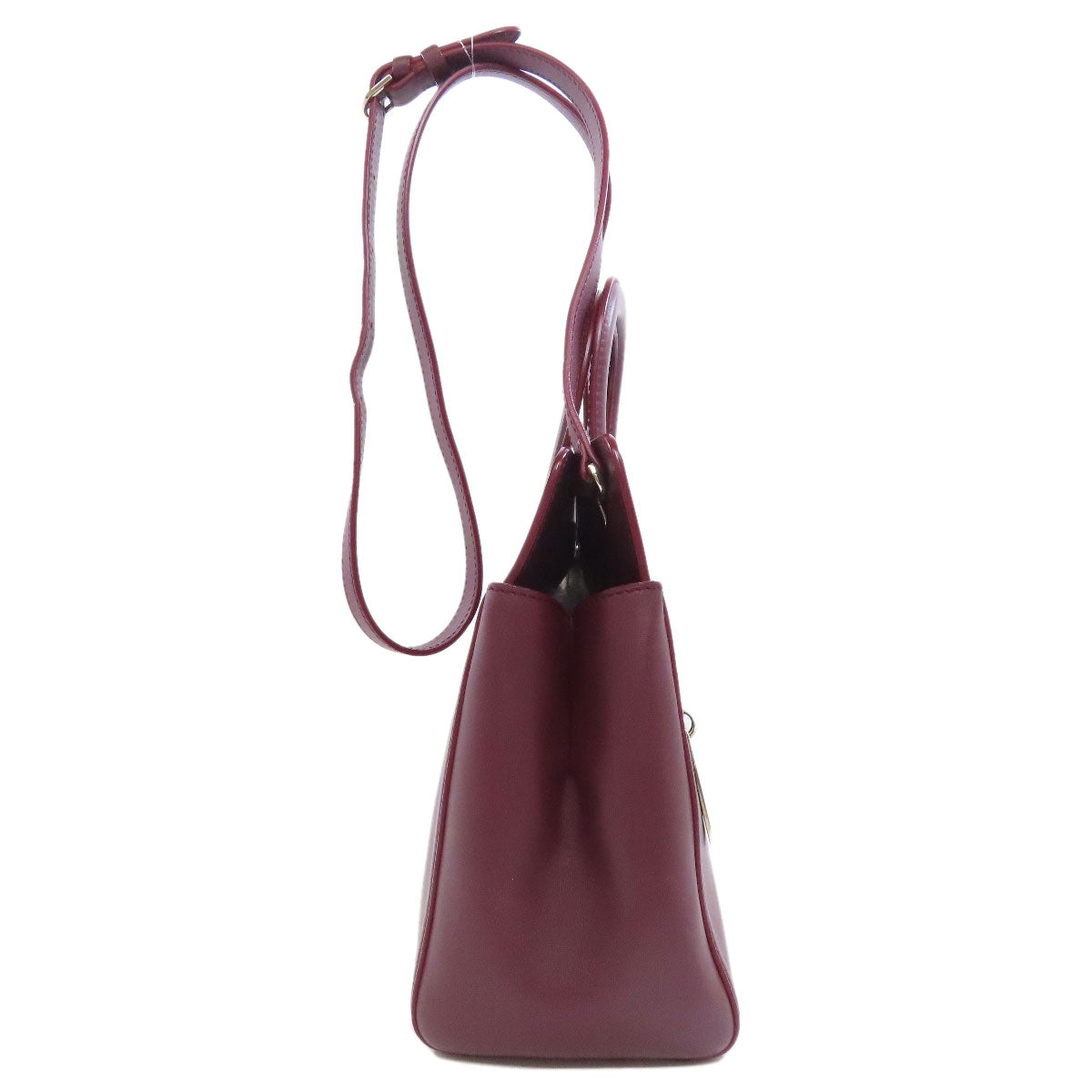 CARTIER 2WAY Handbag Leather Ladies [Used]