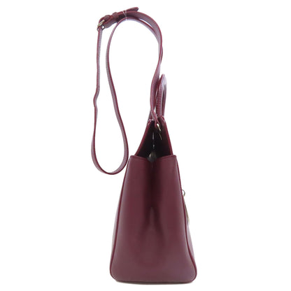 CARTIER 2WAY Handbag Leather Ladies [Used]