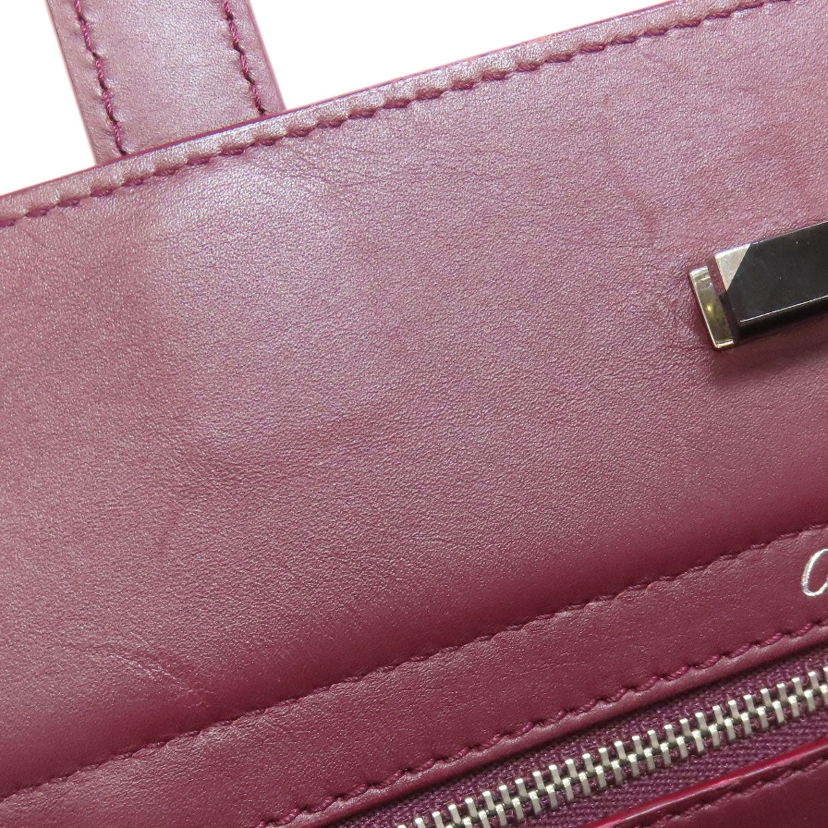 CARTIER 2WAY Handbag Leather Ladies [Used]