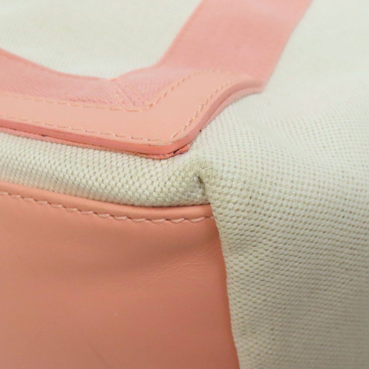 BALENCIAGA 339936 NAVY CABAS M Tote Bag Canvas Ladies [Used]