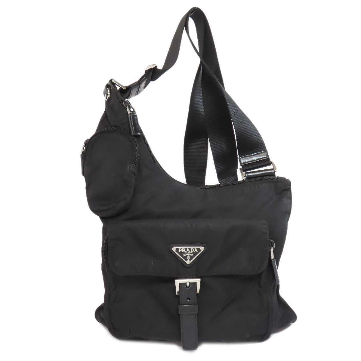 PRADA   Shoulder Bag Logo Hardware Nylon Ladies